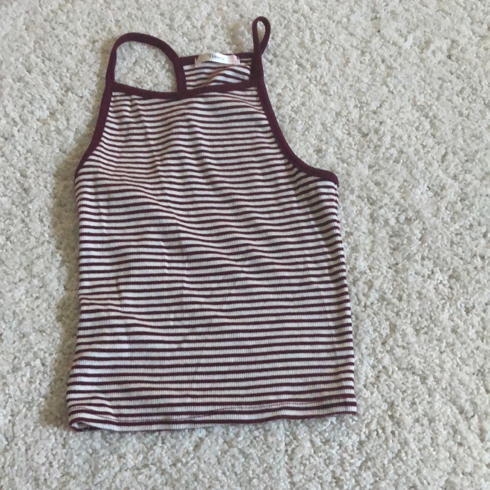 Burgundy tank top